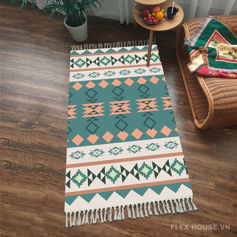 Thảm hoa văn hình học Bắc Mỹ XF8401