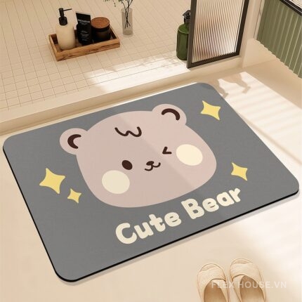 Thảm nhà tắm siêu thấm Cute Bear XF1652.01