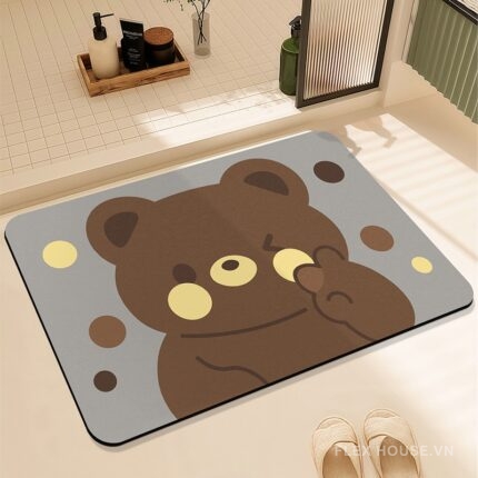 Thảm nhà tắm siêu thấm Cute Bear XF1652.02