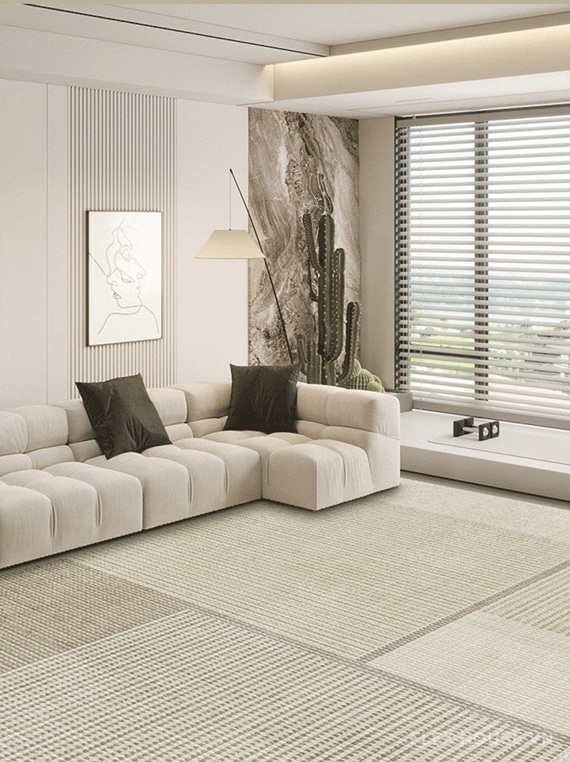 Thảm polyester dệt kiểu sisal hiện đại XF3095 3 Thảm polyester dệt kiểu sisal hiện đại XF3095