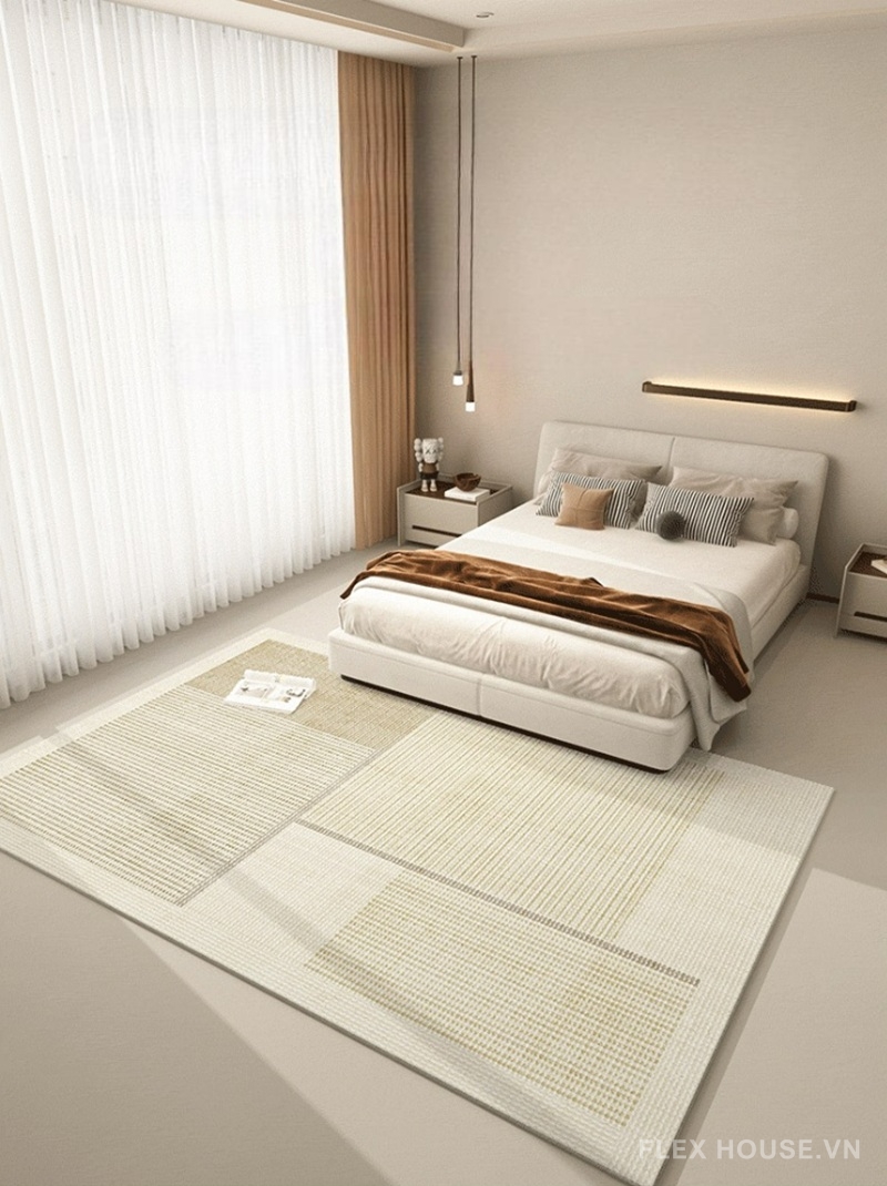 Thảm polyester dệt kiểu sisal hiện đại XF3095 6 Thảm polyester dệt kiểu sisal hiện đại XF3095