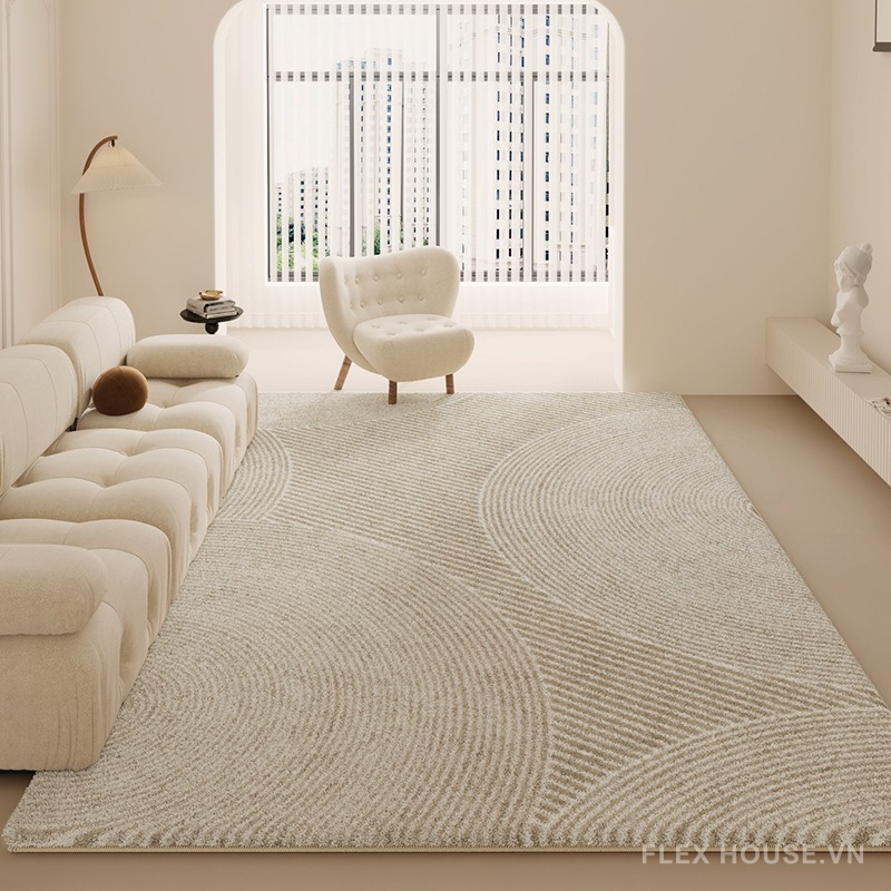 tham-polyester-hinh-ban-nguyet-hien-dai-xf7407 Thảm polyester hình bán nguyệt hiện đại XF7407