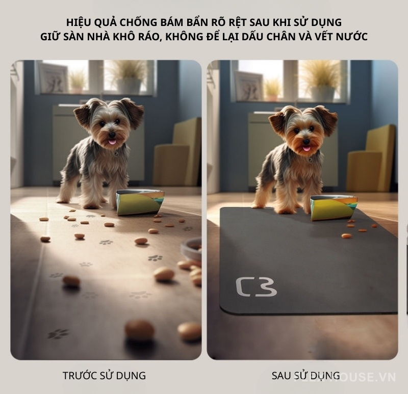 Thảm tảo cát chùi chân cửa ra vào đơn sắc XF1483