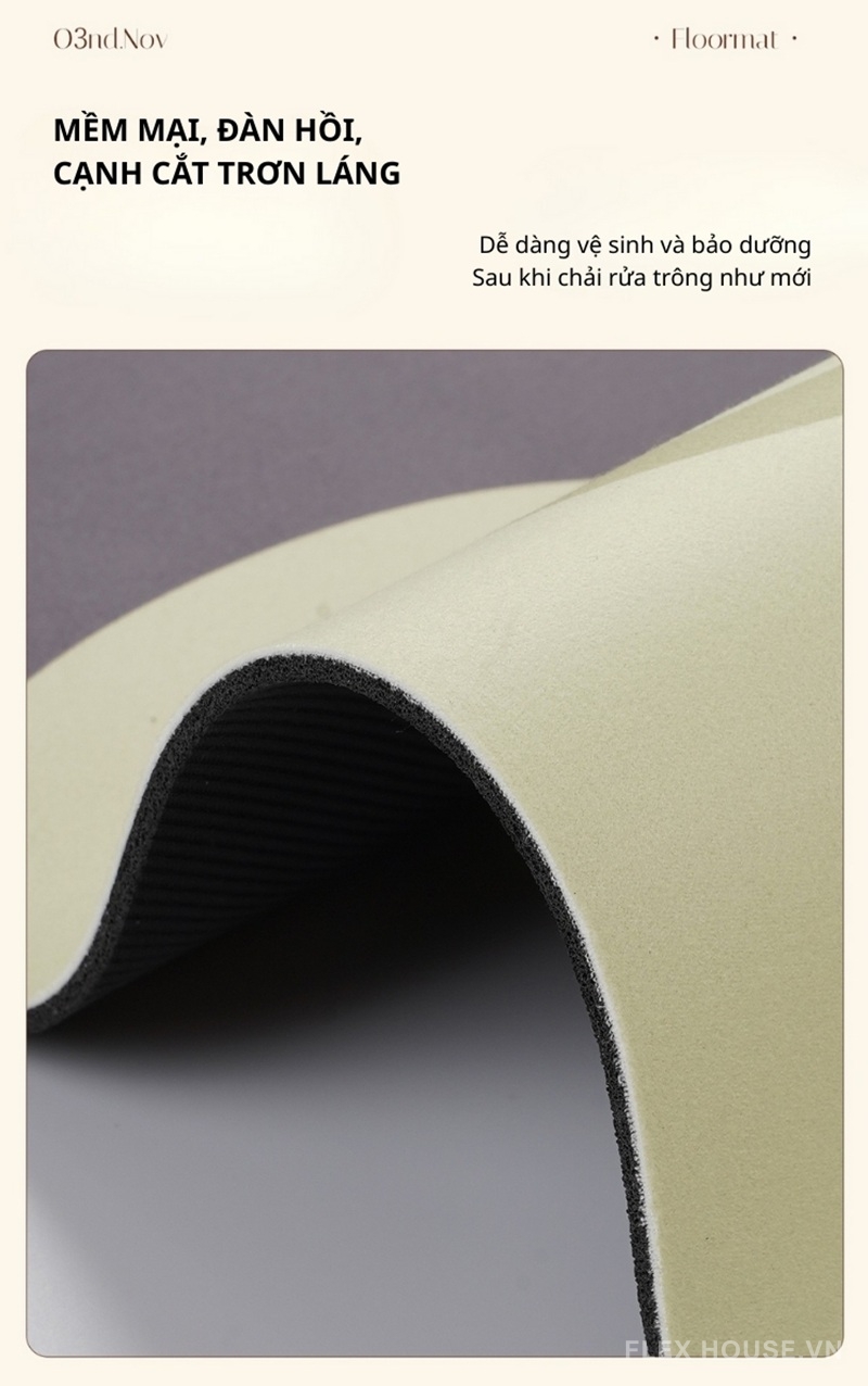 Thảm tảo cát viền khung hoạt hình cute XF1643 4 Thảm tảo cát viền khung hoạt hình cute XF1643