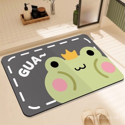 Thảm tảo cát decor nhà tắm Frog King XF1642