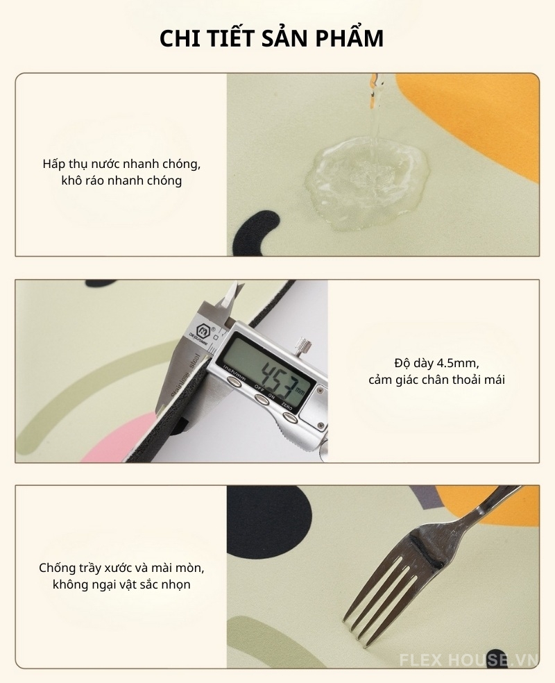 Thảm tảo cát viền khung hoạt hình cute XF1643 1 Thảm tảo cát viền khung hoạt hình cute XF1643