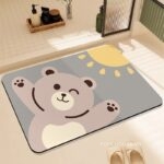 Thảm tảo cát decor nhà tắm hình gấu mặt trời XF1647.02