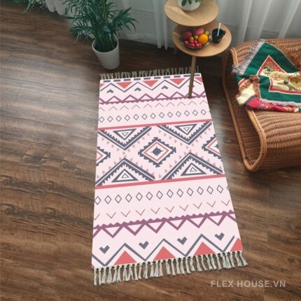 Thảm trải cạnh giường decor homestay Aztec XF8395.01