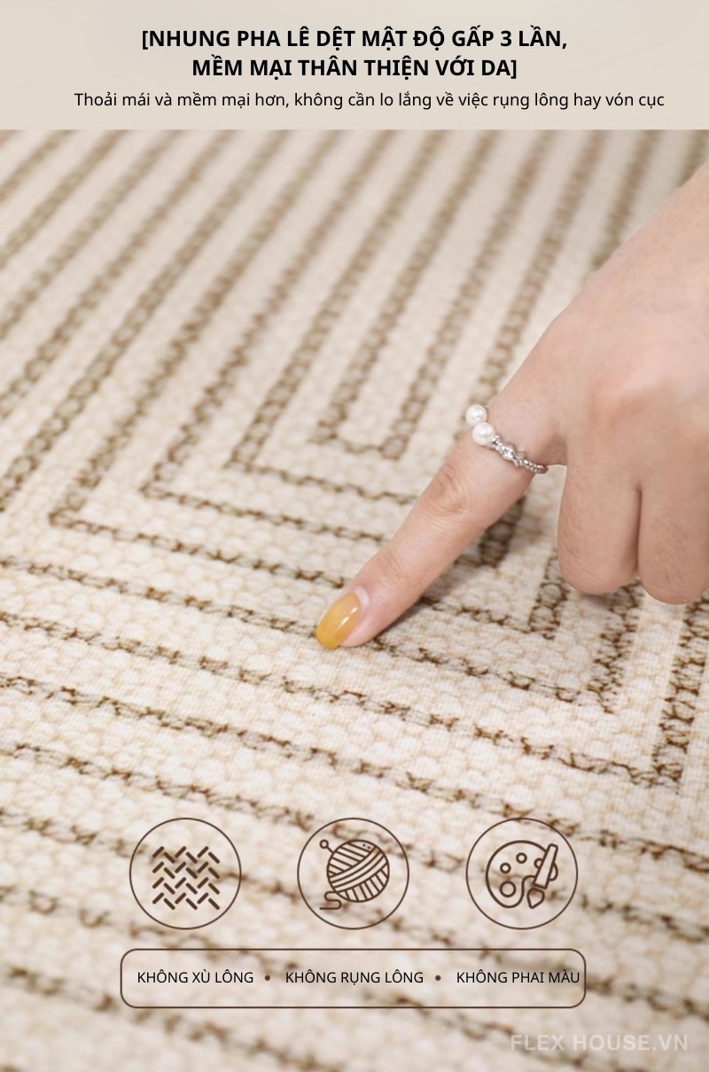 Thảm phòng khách hiện đại kẻ sọc tối giản XF3099 3 Thảm phòng khách hiện đại kẻ sọc tối giản XF3099