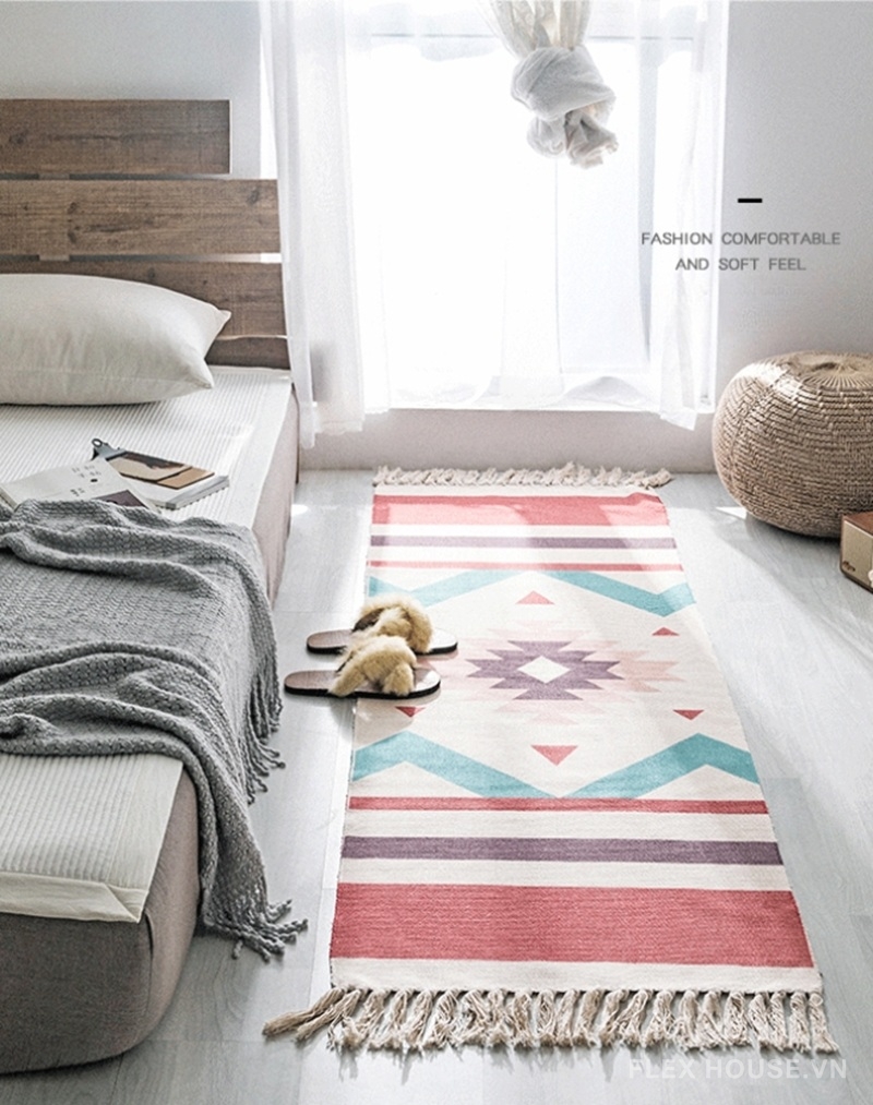 Thảm trải phòng ngủ họa tiết ngôi sao Navajo XF8389