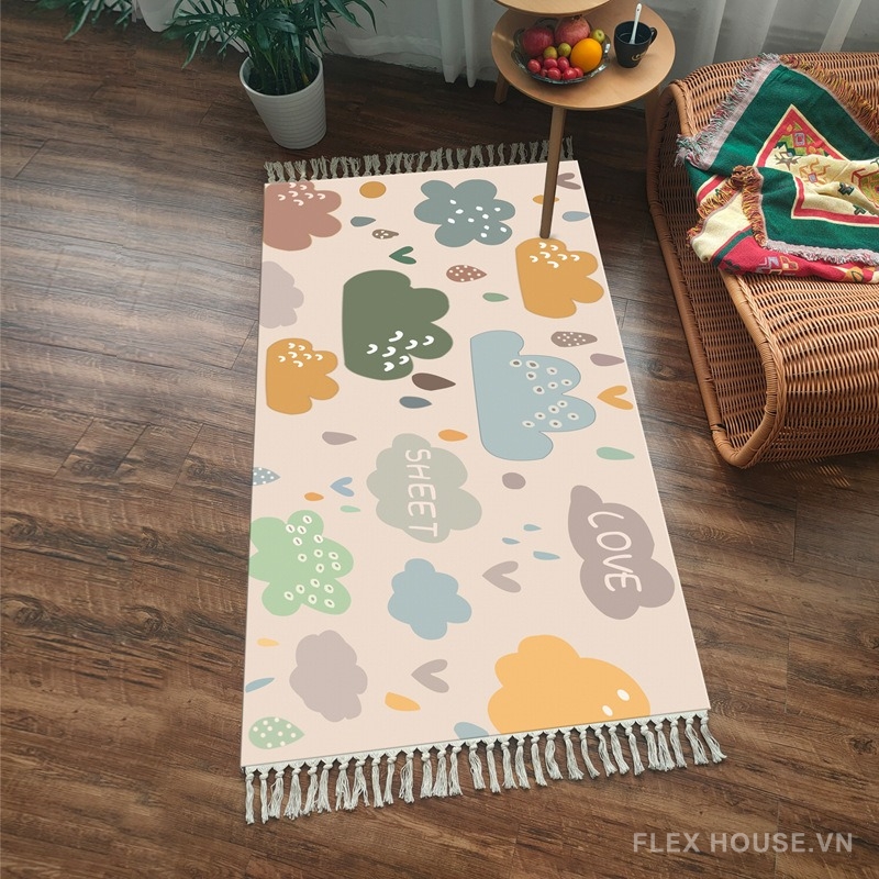 Thảm trải sàn cho trẻ em nét vẽ doodle pastel XF8393 2 Thảm trải sàn cho trẻ em nét vẽ doodle pastel XF8393