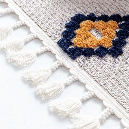 Thảm trải sàn họa tiết đường gấp và kim cương XF5387