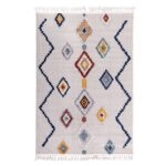 Thảm trải sàn họa tiết đường gấp và kim cương XF5387