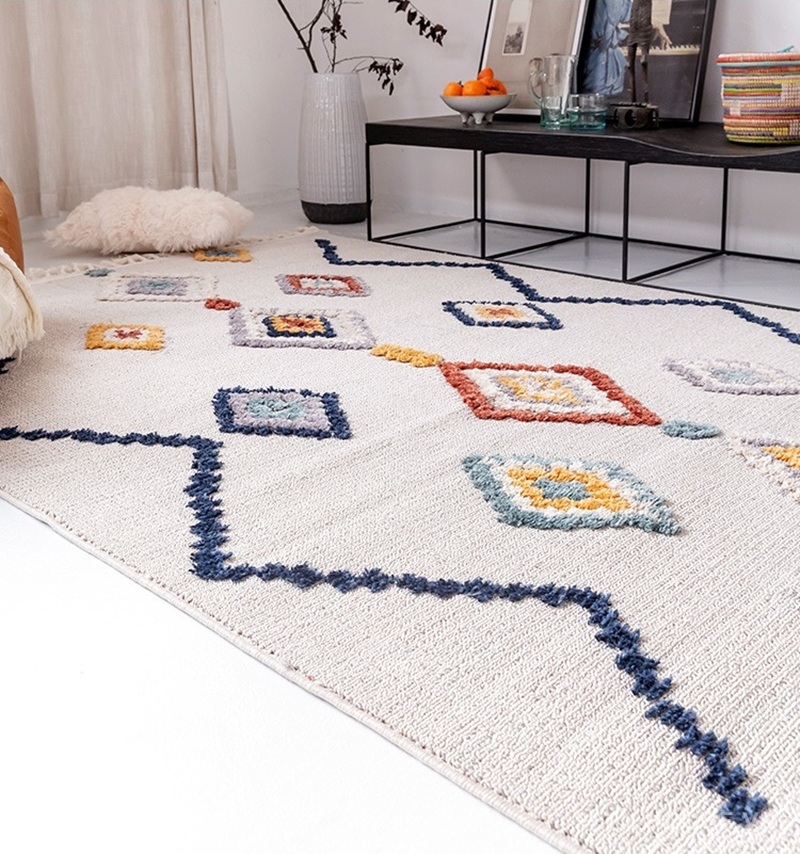 Thảm trải sàn họa tiết đường gấp và kim cương XF5387 6 Thảm trải sàn họa tiết đường gấp và kim cương XF5387