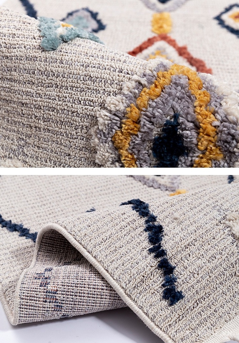 Thảm trải sàn họa tiết đường gấp và kim cương XF5387 3 Thảm trải sàn họa tiết đường gấp và kim cương XF5387