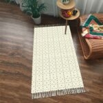 Thảm trải sofa cạnh giường hoa thị trang nhã XF8399