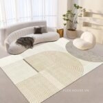 Thảm trang trí đế nhung chấm bi chống trượt XF3103.02