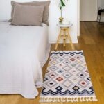 Thảm trang trí họa tiết kim cương đa sắc XF5384