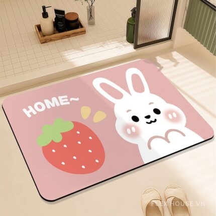 Thảm trang trí nhà tắm ban công hình thỏ Home XF1646.02