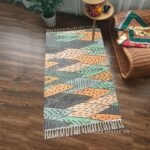 Thảm trang trí Tribal sắc màu thiên nhiên XF8398