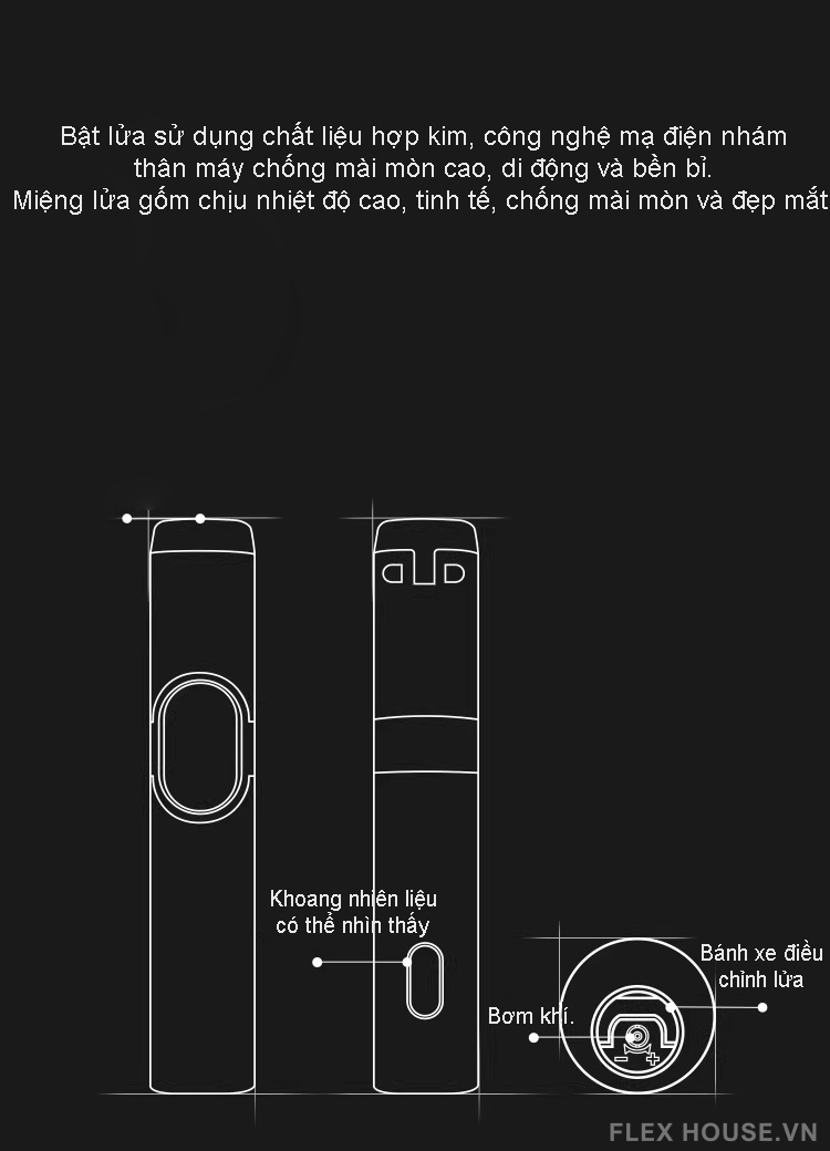 Bật lửa xì gà một tia chống gió có thể nạp lại RAG1152 3 Bật lửa xì gà một tia chống gió có thể nạp lại RAG1152 8