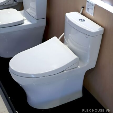 Bồn cầu 1 khối men sứ nắp đóng êm TOTO MS889DRE4