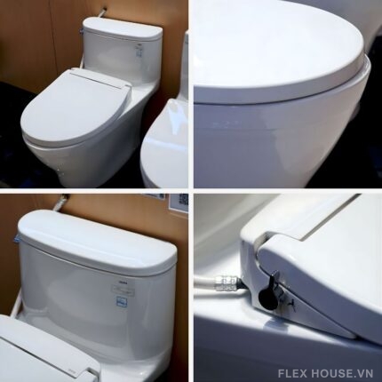 Bồn cầu 1 khối nắp êm rửa lạnh TOTO MS887RE2