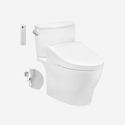 Bồn cầu 2 khối nắp rửa điện tử TOTO CS767RW14