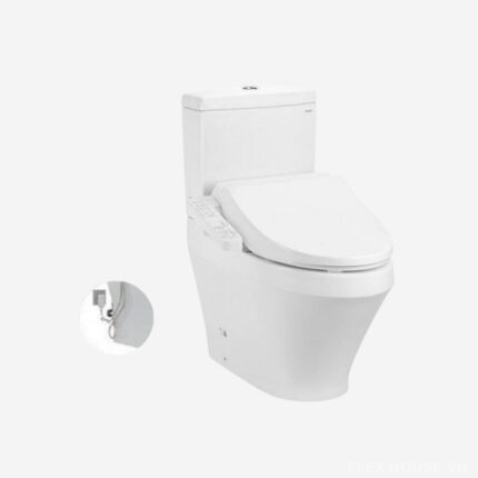 Bồn cầu 2 khối nắp rửa thông minh TOTO CS945PDW18