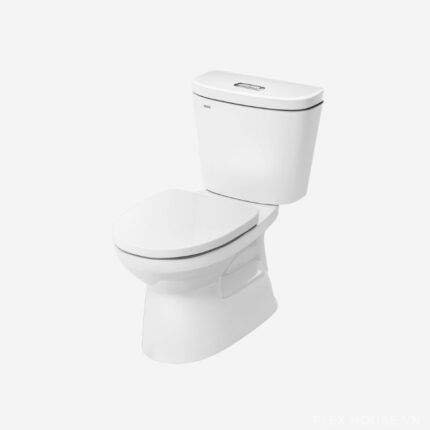 Bồn cầu men sứ nhấn xả 2 khối Inax C-306VAN