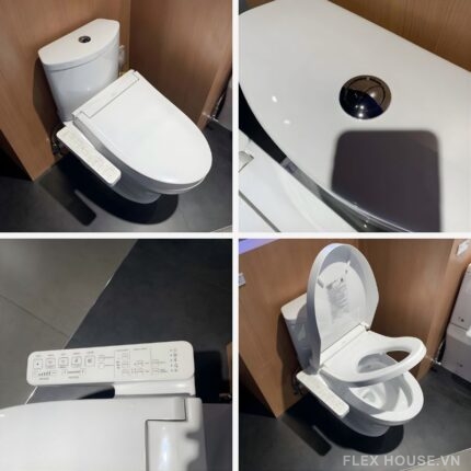 Bồn cầu nắp rửa điện tử 2 khối TOTO CS838CDW17