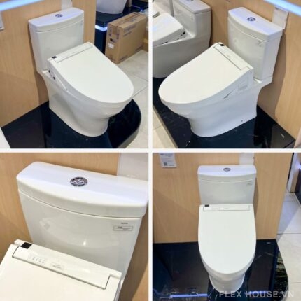 Bồn cầu nắp rửa giấu dây 2 khối TOTO CS769CDRW15