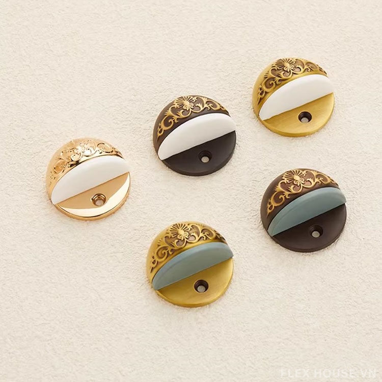 Chặn cửa mu rùa bằng đồng cổ điển Pháp HD323 4 Chặn cửa mu rùa bằng đồng cổ điển Pháp HD323 10