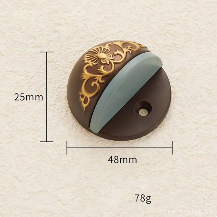 Chặn cửa mu rùa bằng đồng cổ điển Pháp HD323 18 Chặn cửa mu rùa bằng đồng cổ điển Pháp HD323 24