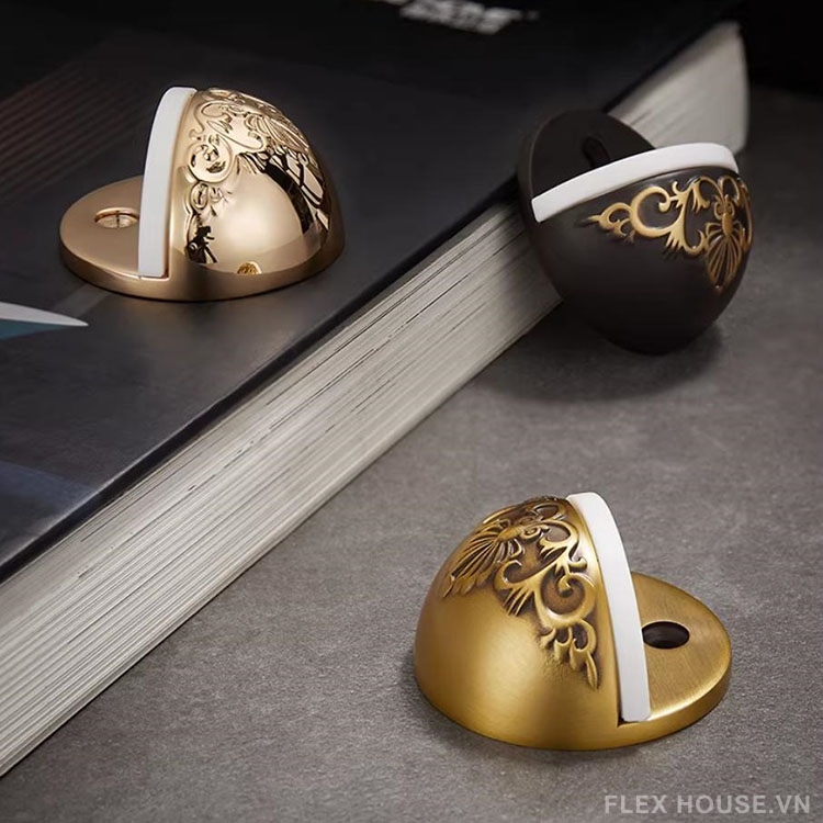 Chặn cửa mu rùa bằng đồng cổ điển Pháp HD323 16 Chặn cửa mu rùa bằng đồng cổ điển Pháp HD323 22