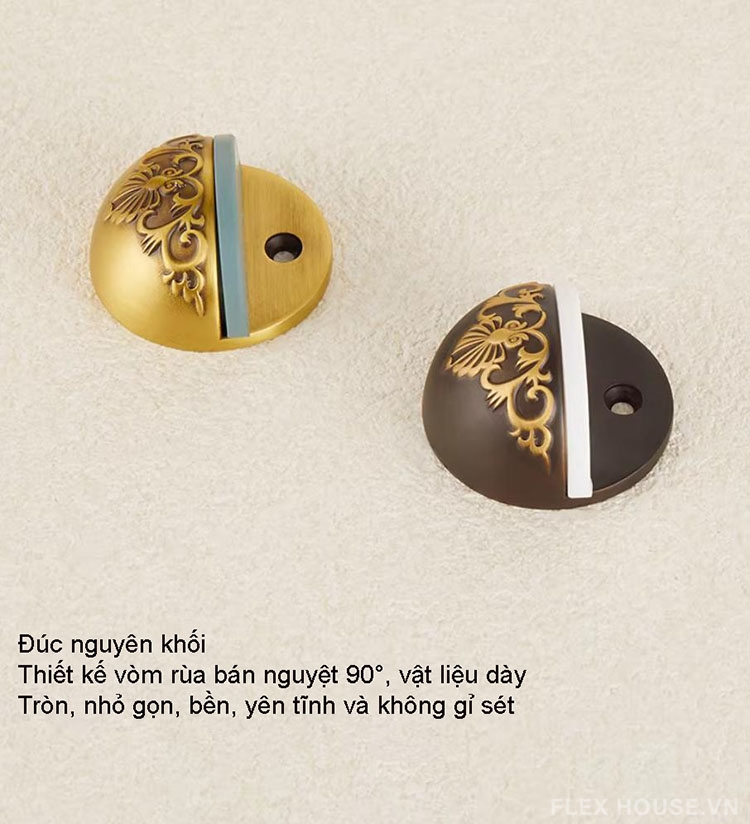Chặn cửa mu rùa bằng đồng cổ điển Pháp HD323 8 Chặn cửa mu rùa bằng đồng cổ điển Pháp HD323 14