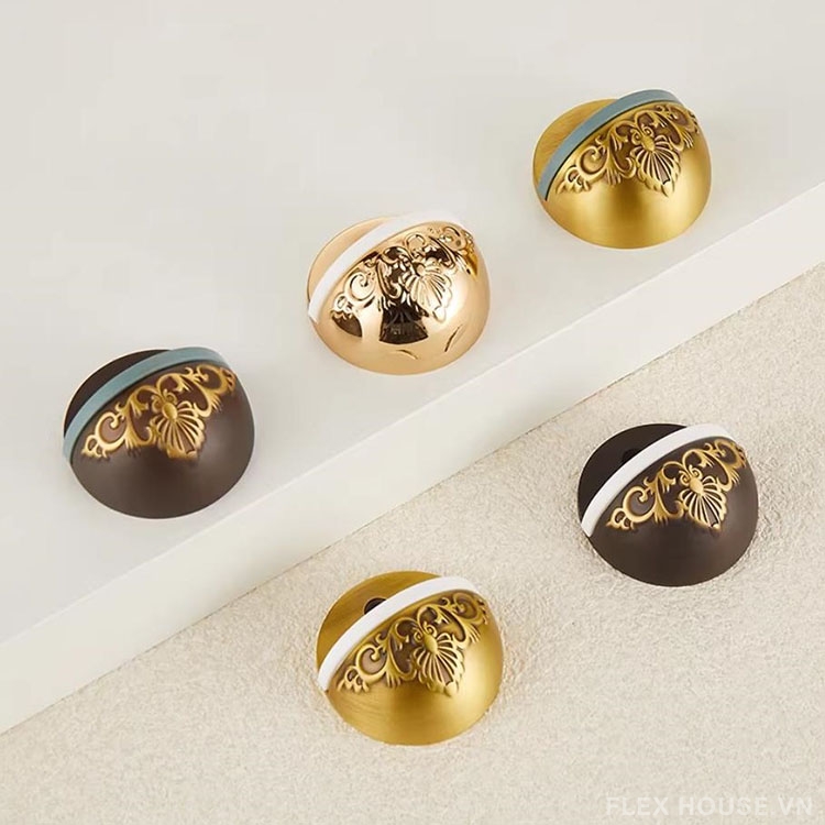 Chặn cửa mu rùa bằng đồng cổ điển Pháp HD323 1 Chặn cửa mu rùa bằng đồng cổ điển Pháp HD323 7