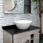 Chậu lavabo rửa mặt dáng tròn Inax L-445V