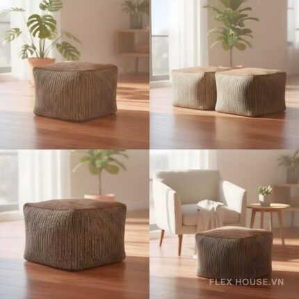 Ghế đôn trang trí phong cách cổ điển TJ8490