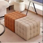 Ghế đôn da lập phương phong cách Bắc Âu YC2138