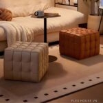 Ghế đôn da lập phương phong cách Bắc Âu YC2138