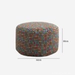 Ghế đôn họa tiết thổ cẩm Mosaic DF9729