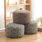 Ghế đôn họa tiết thổ cẩm Mosaic DF9729
