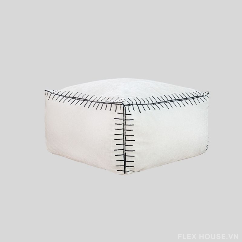 Ghế đôn phòng khách họa tiết chỉ nổi HC3182 8 Ghế đôn phòng khách họa tiết chỉ nổi HC3182