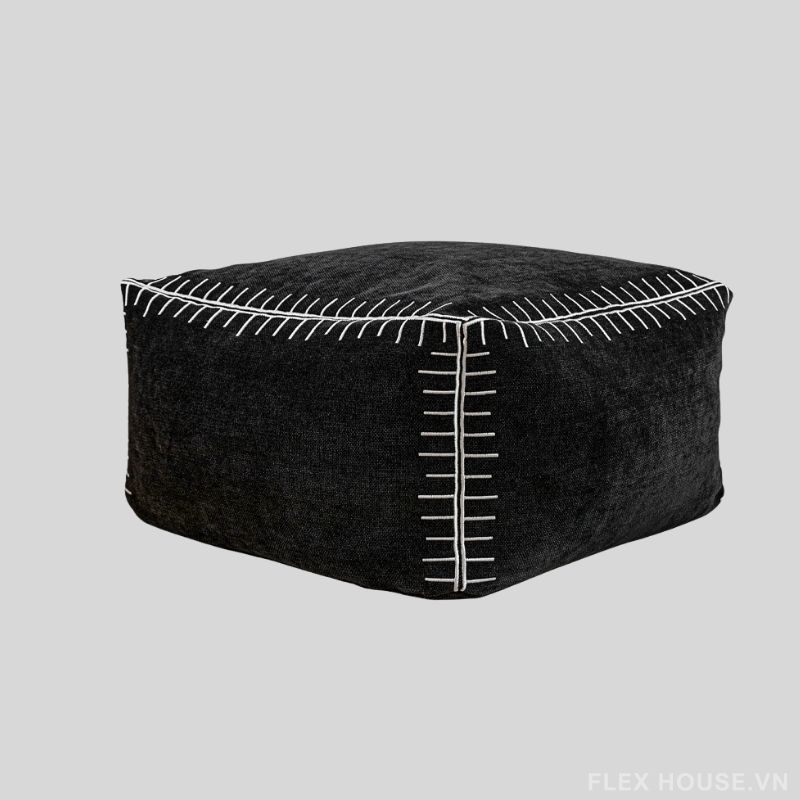 Ghế đôn phòng khách họa tiết chỉ nổi HC3182 7 Ghế đôn phòng khách họa tiết chỉ nổi HC3182