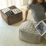 Ghế đôn sofa họa tiết mê cung mới lạ HD3653