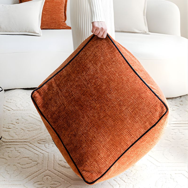 Ghế đôn trang trí đệm nhung chenille HC2747 5 Ghế đôn trang trí đệm nhung chenille HC2747 8