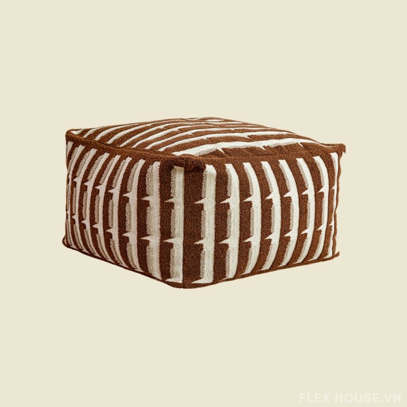 Ghế đôn trang trí họa tiết hình học tối giản HC9477 9 Ghế đôn trang trí họa tiết hình học tối giản HC9477 11