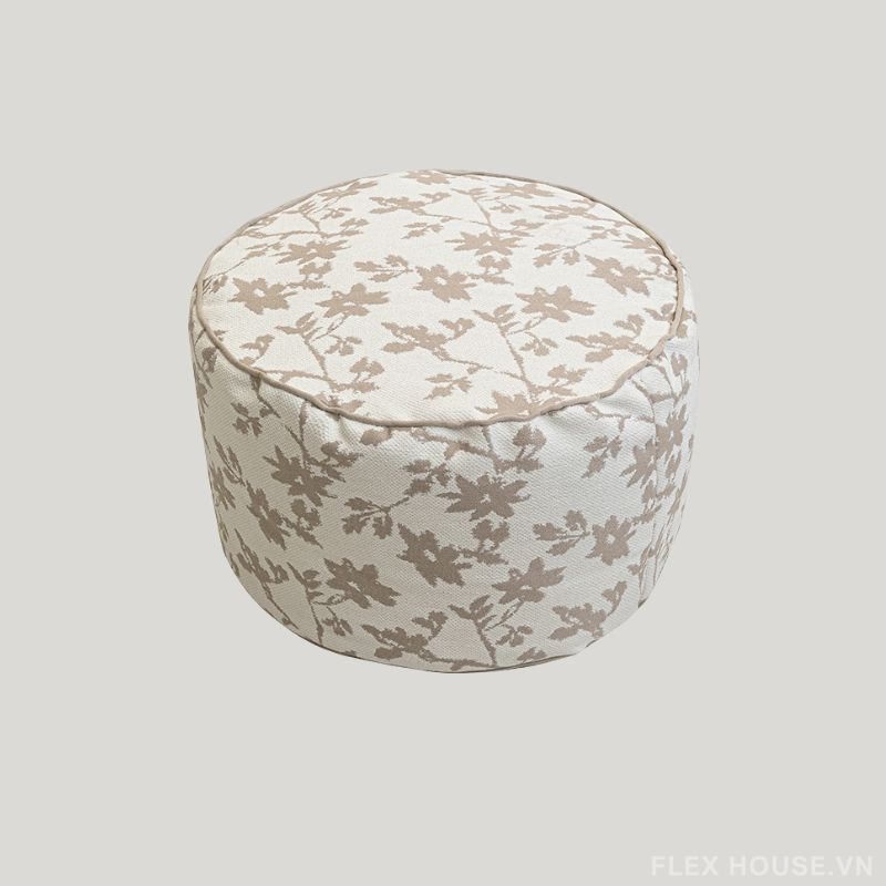 Ghế đôn trang trí họa tiết hoa trà nhiều màu HC1683 7 Ghế đôn trang trí họa tiết hoa trà nhiều màu HC1683