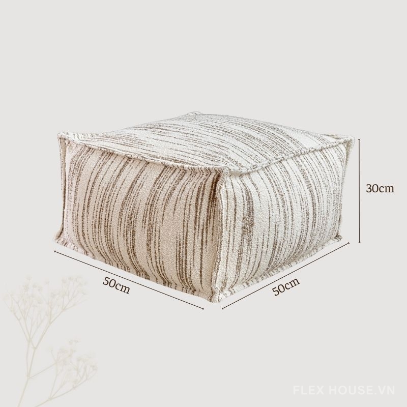 Ghế đôn trang trí vải dệt tweed mềm mại HC5267 14 Ghế đôn trang trí vải dệt tweed mềm mại HC5267